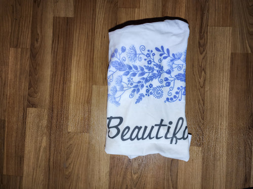 'Beautiful' floral tee