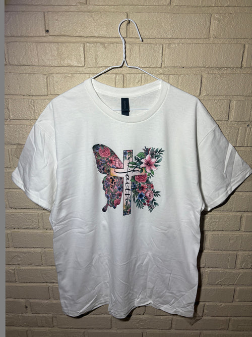 Christian 'Faith' Butterfly Tee